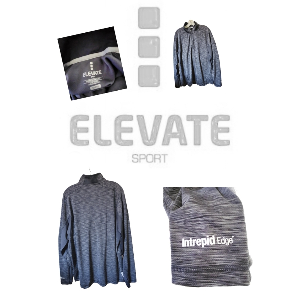 ELEVATE SPORT MENS U TREPID EDGE QUARTER ZIP PULLOVER
